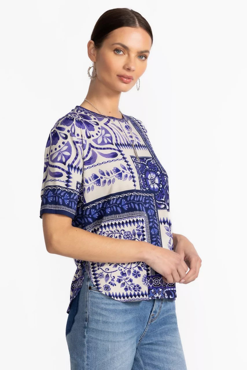 Johnny Was Women THE JANIE FAVORITE OVERSIZED CROPPED TEE