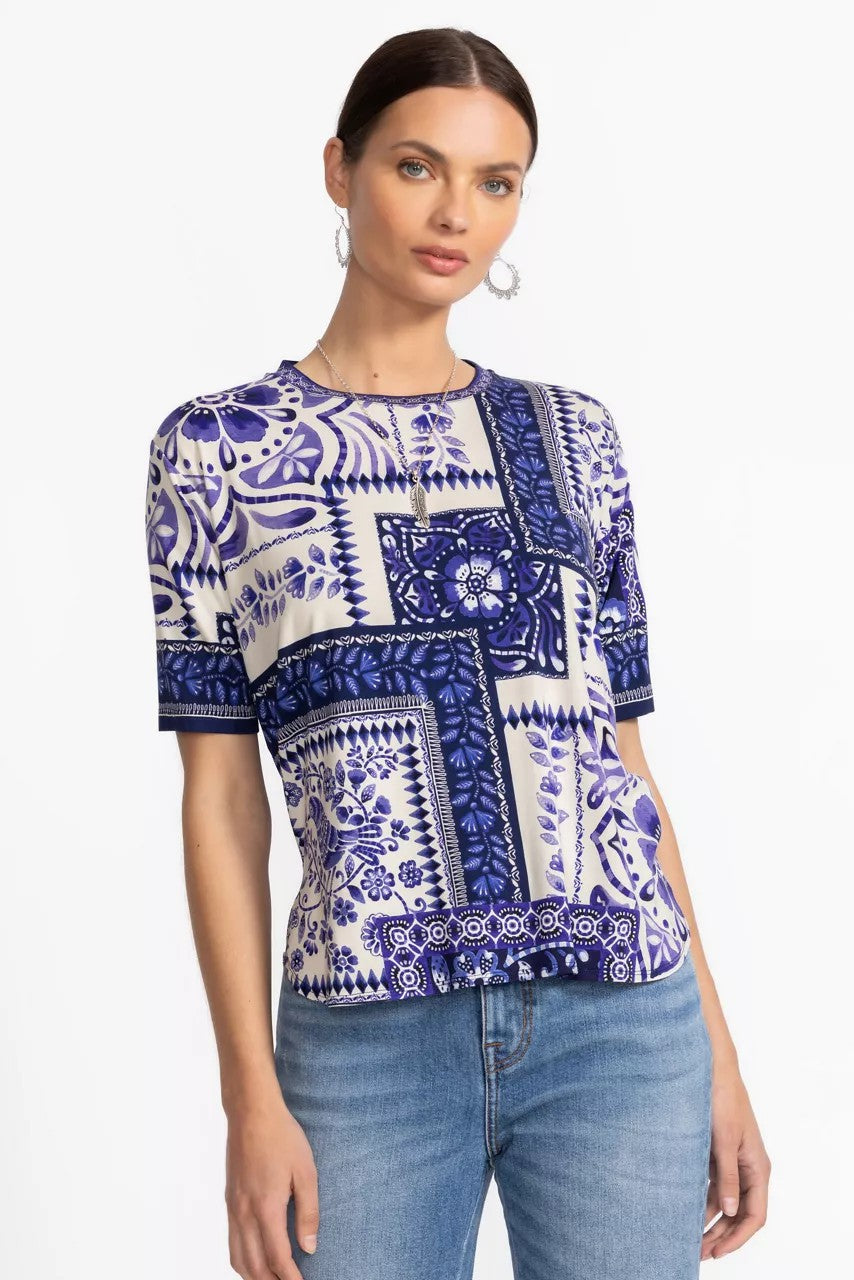 Johnny Was Women THE JANIE FAVORITE OVERSIZED CROPPED TEE