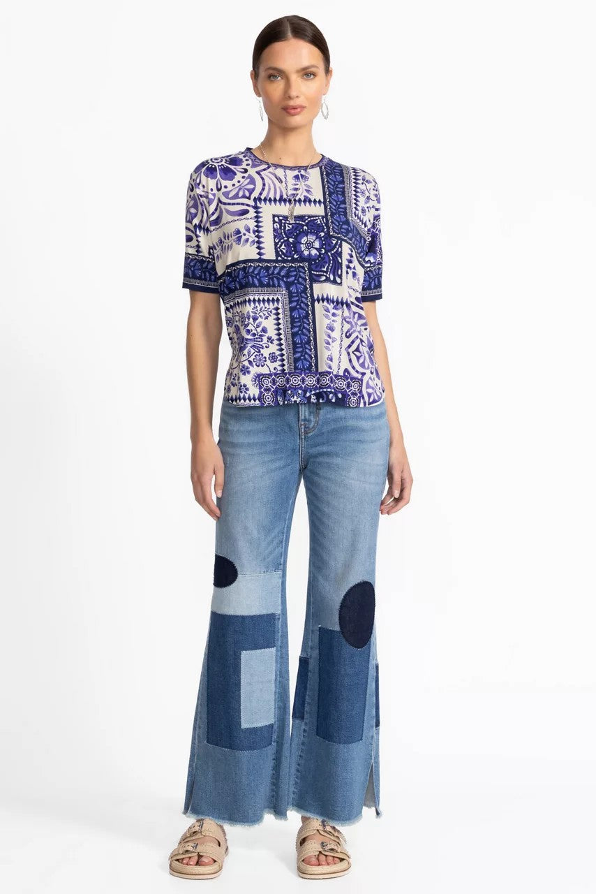 Johnny Was Women THE JANIE FAVORITE OVERSIZED CROPPED TEE