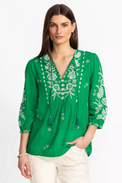 Johnny Was Women 3/4 SLEEVE PRAIRIE BLOUSE