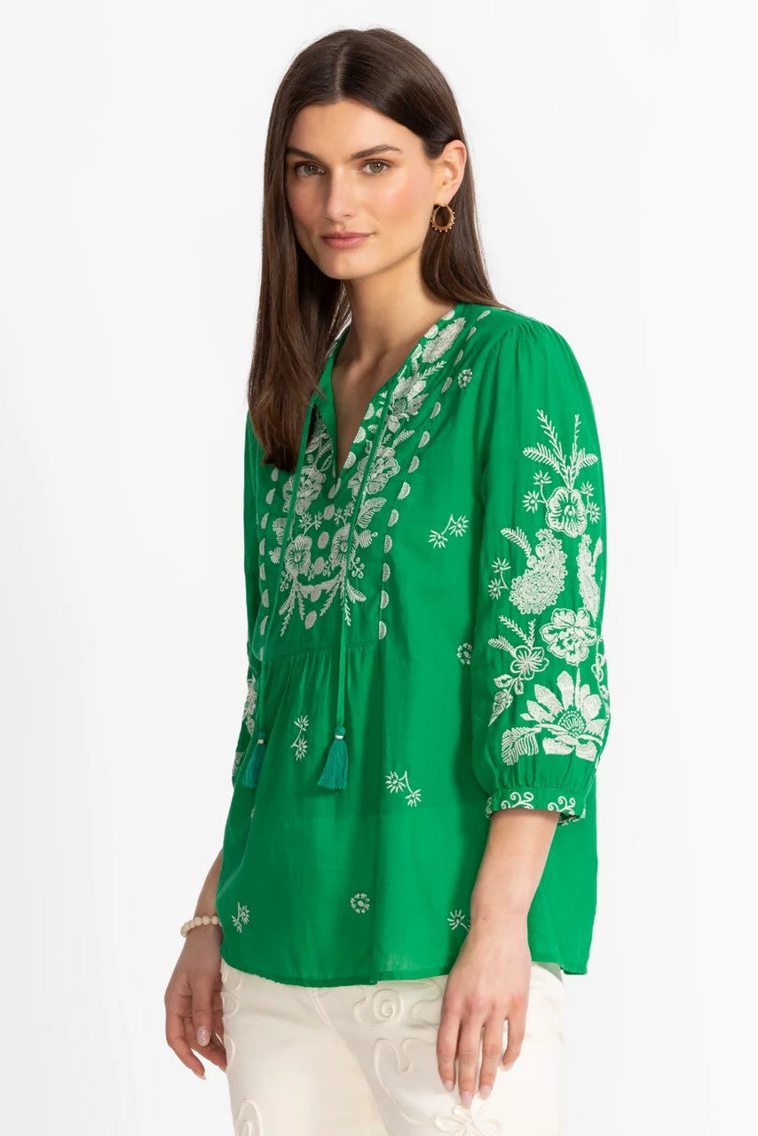 Johnny Was Women 3/4 SLEEVE PRAIRIE BLOUSE