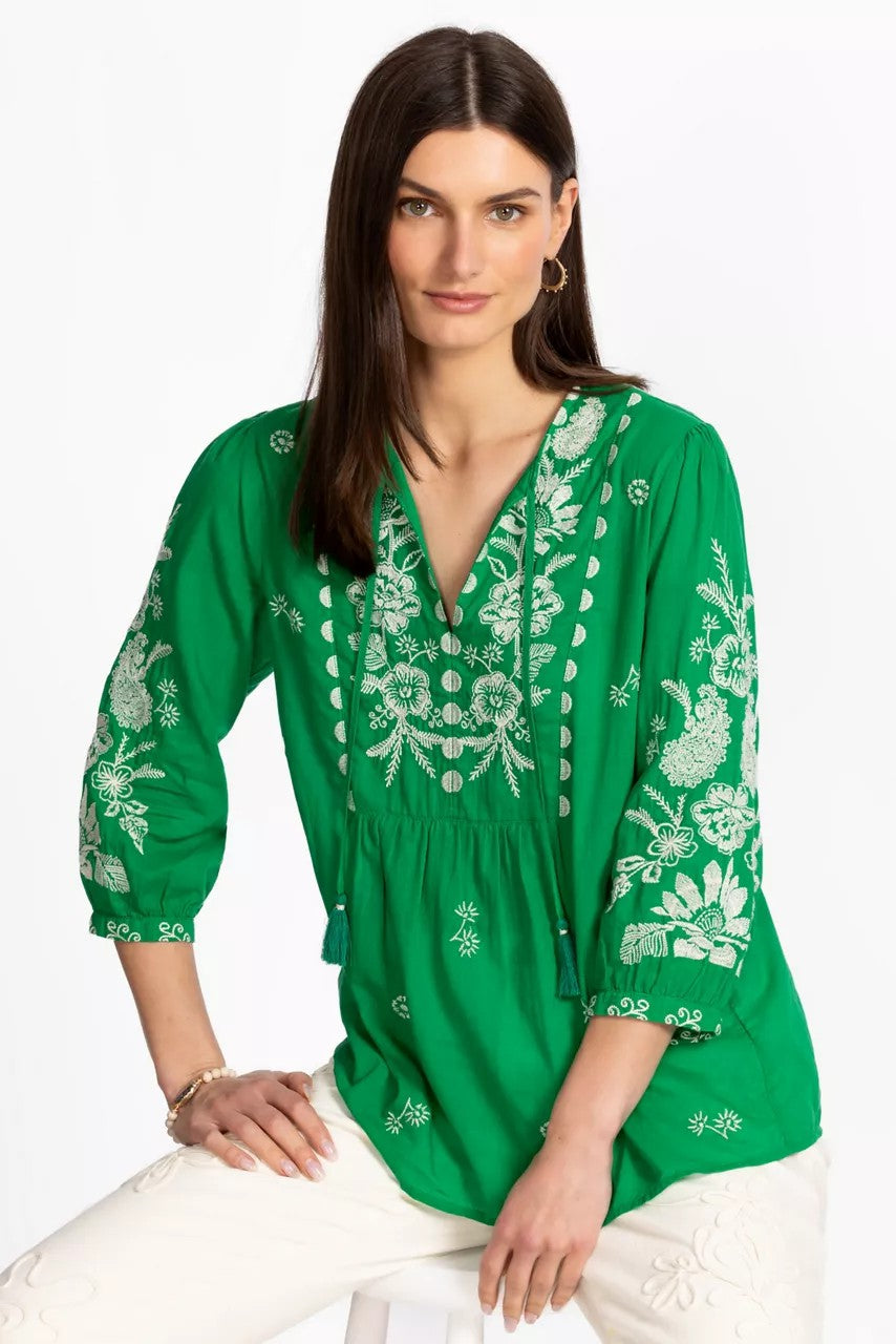 Johnny Was Women 3/4 SLEEVE PRAIRIE BLOUSE