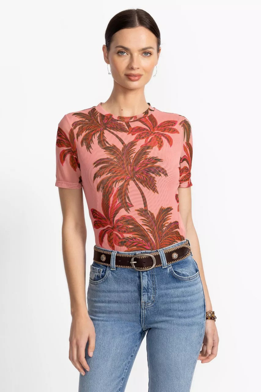 Johnny Was Women ELEANOR SHORT SLEEVE MESH TEE