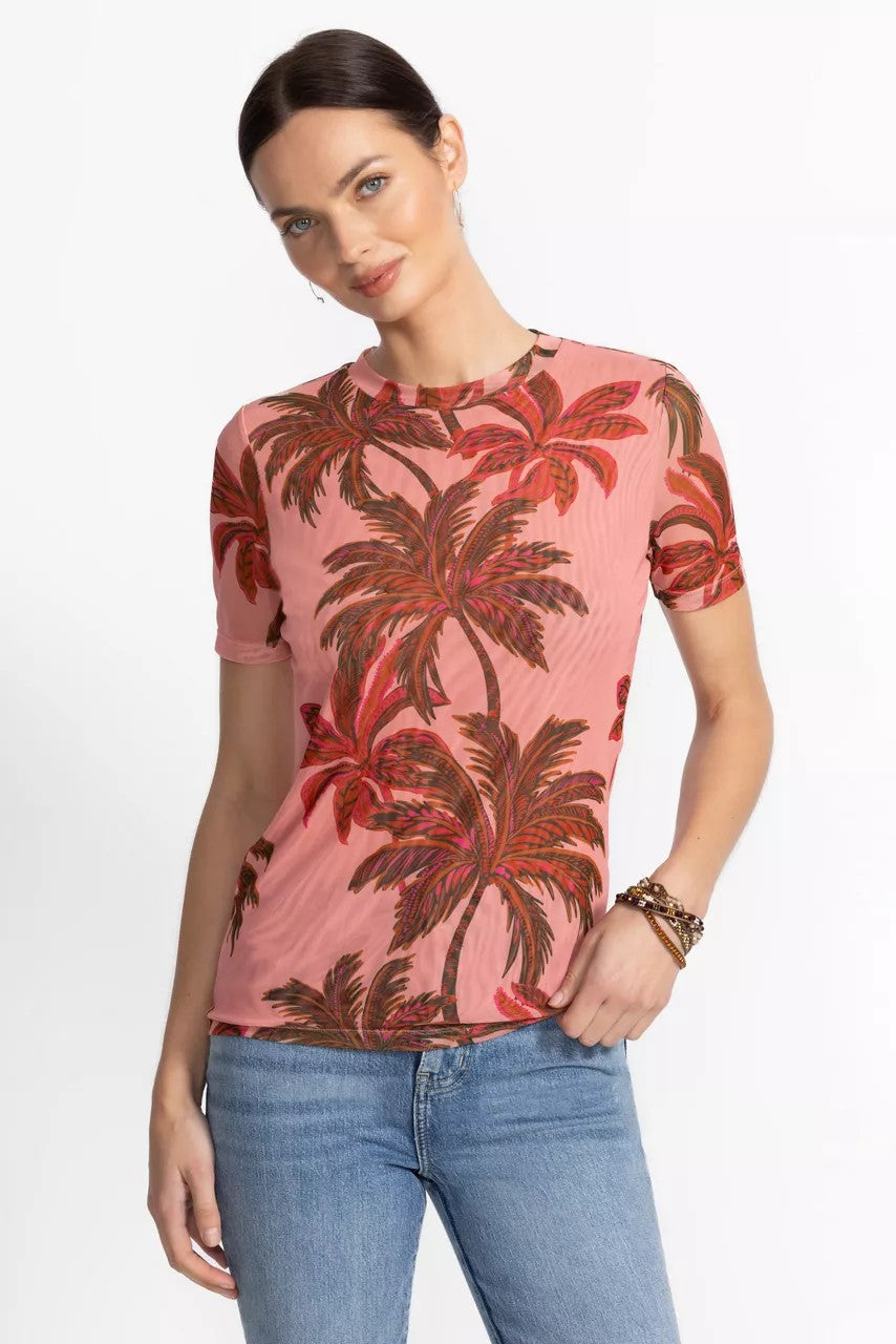 Johnny Was Women ELEANOR SHORT SLEEVE MESH TEE