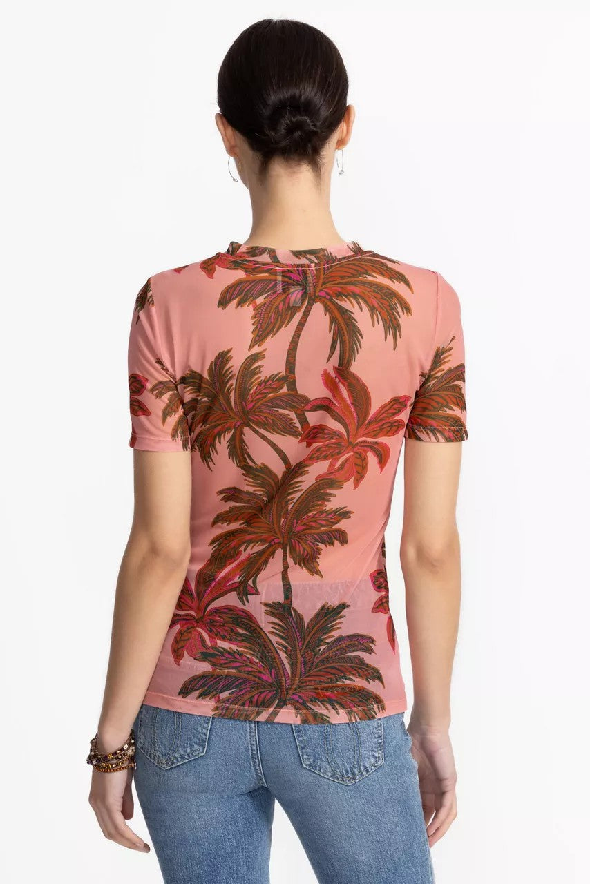 Johnny Was Women ELEANOR SHORT SLEEVE MESH TEE