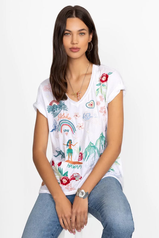 Johnny Was Women HAWAII EVERYDAY TEE