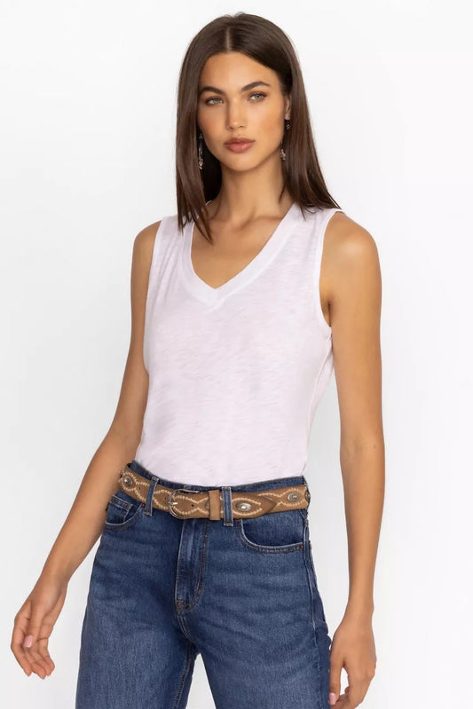 Johnny Was Women SLUB JERSEY HI LOW TANK