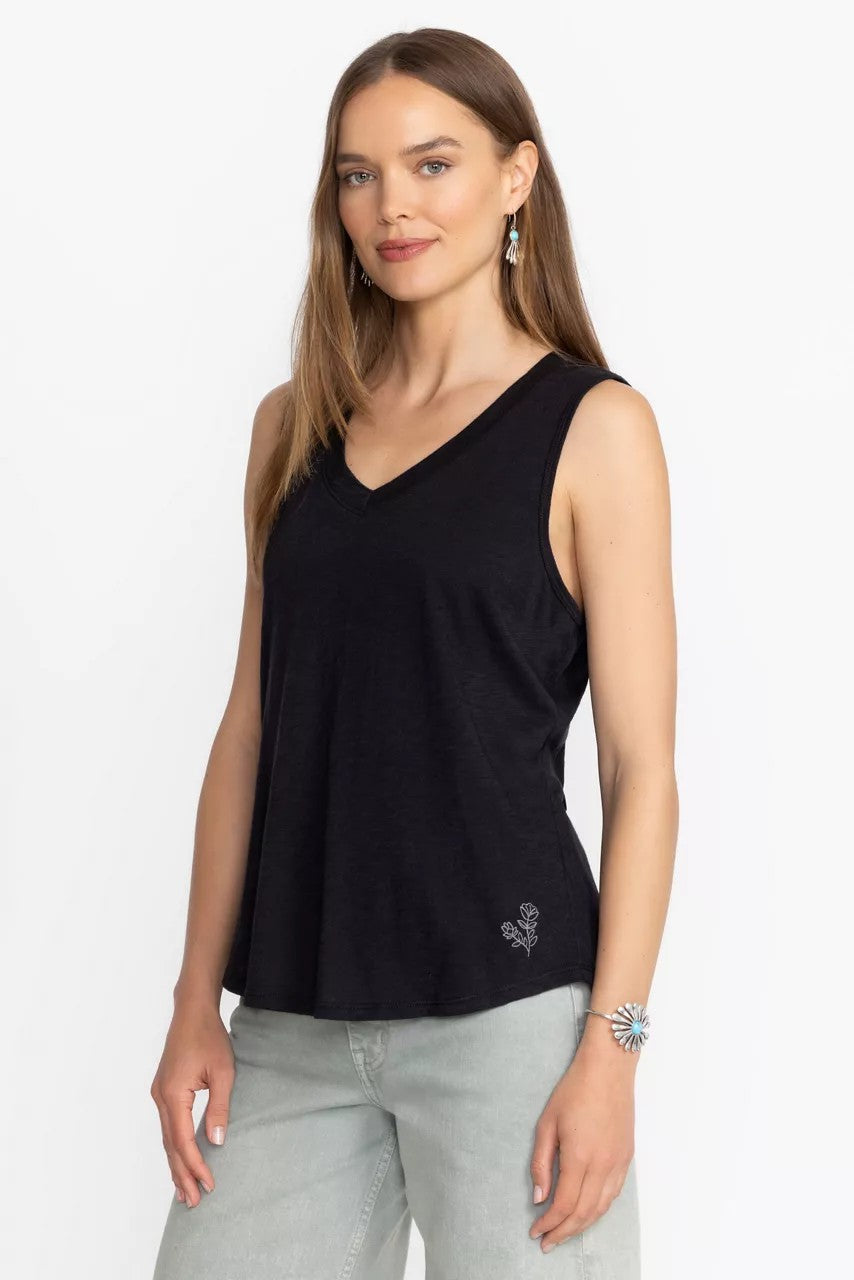 Johnny Was Women SLUB JERSEY HI LOW TANK