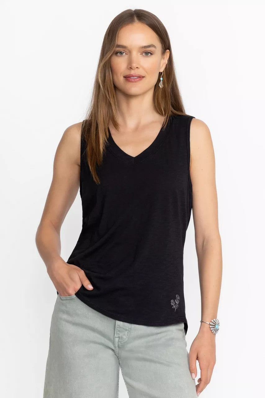 Johnny Was Women SLUB JERSEY HI LOW TANK