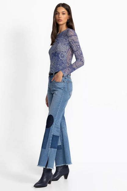 Johnny Was Women THE PATCHED STRAIGHT FLARE JEAN
