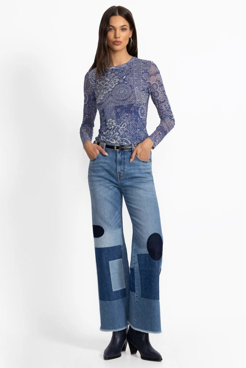 Johnny Was Women THE PATCHED STRAIGHT FLARE JEAN