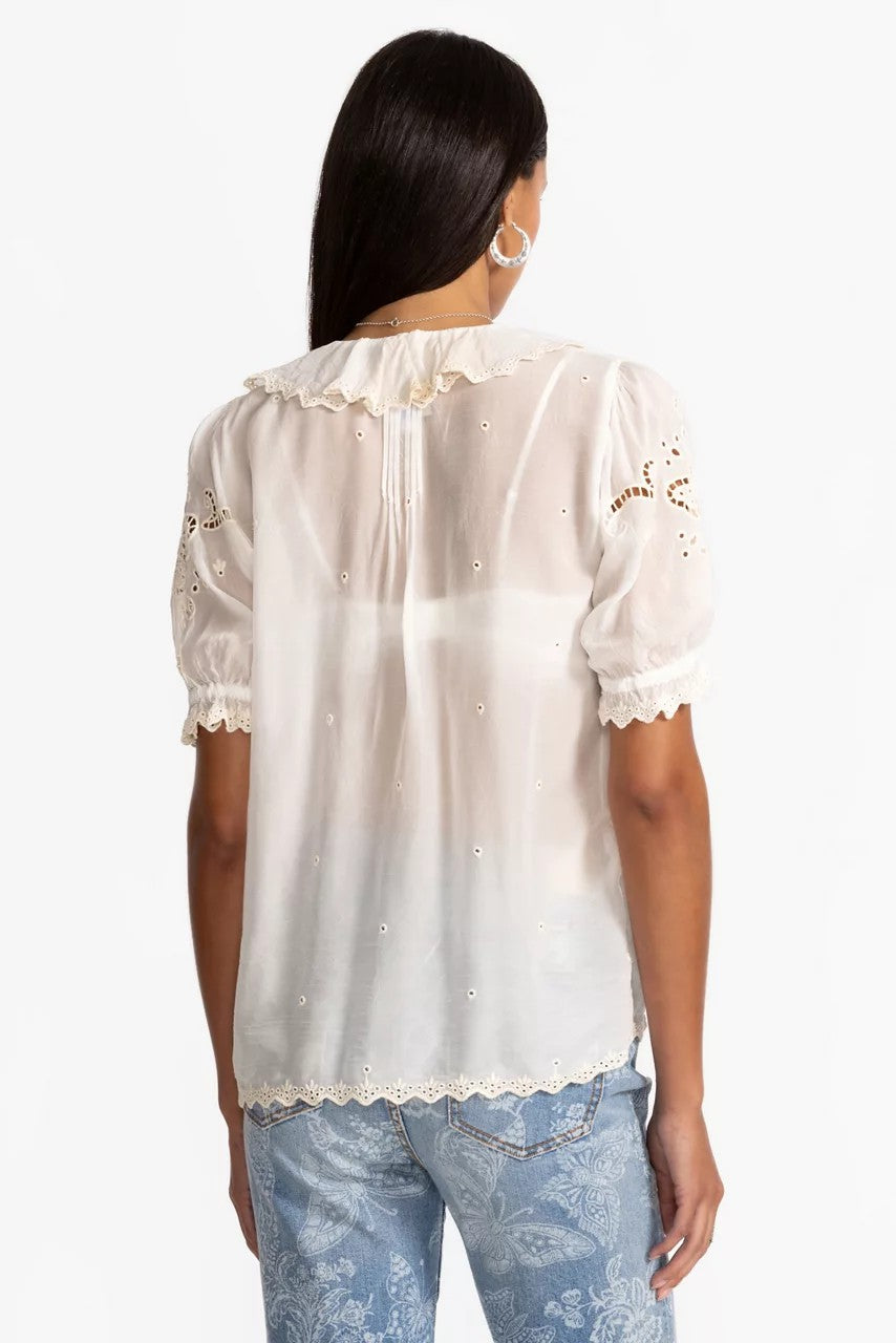 Johnny Was Women ANETTE RUFFLE BLOUSE