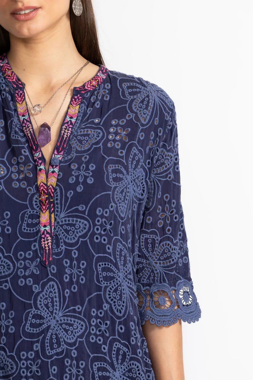 Johnny Was Women MALFI MANDARIN COLLAR DRESS