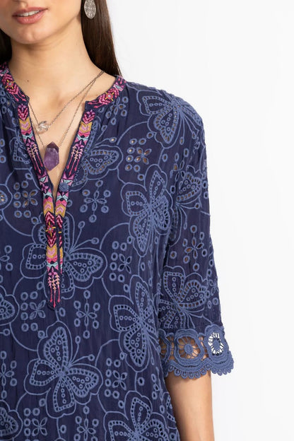 Johnny Was Women MALFI MANDARIN COLLAR DRESS