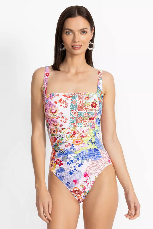 Johnny Was Women MARILYN RUCHED ONE PIECE