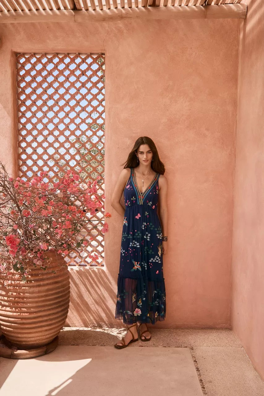Johnny Was Women ZINOVIAH MESH DRESS