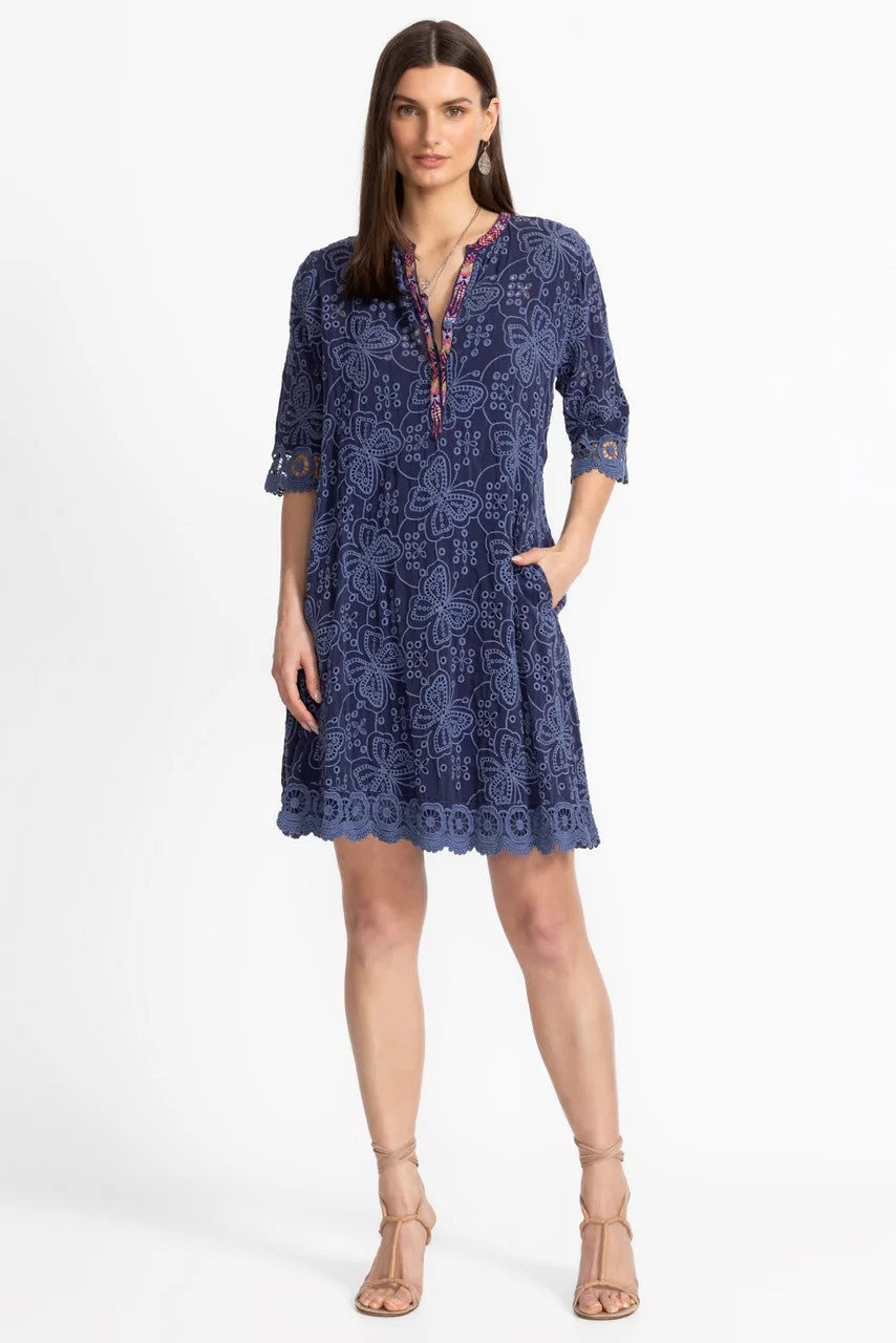 Johnny Was Women MALFI MANDARIN COLLAR DRESS