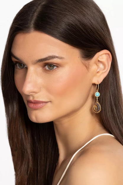 Johnny Was Women SEASCAPE SHELL DROP EARRINGS