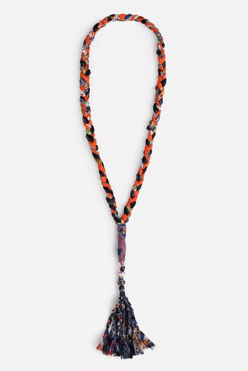Johnny Was Women BRAIDED CRYSTAL NECKLACE