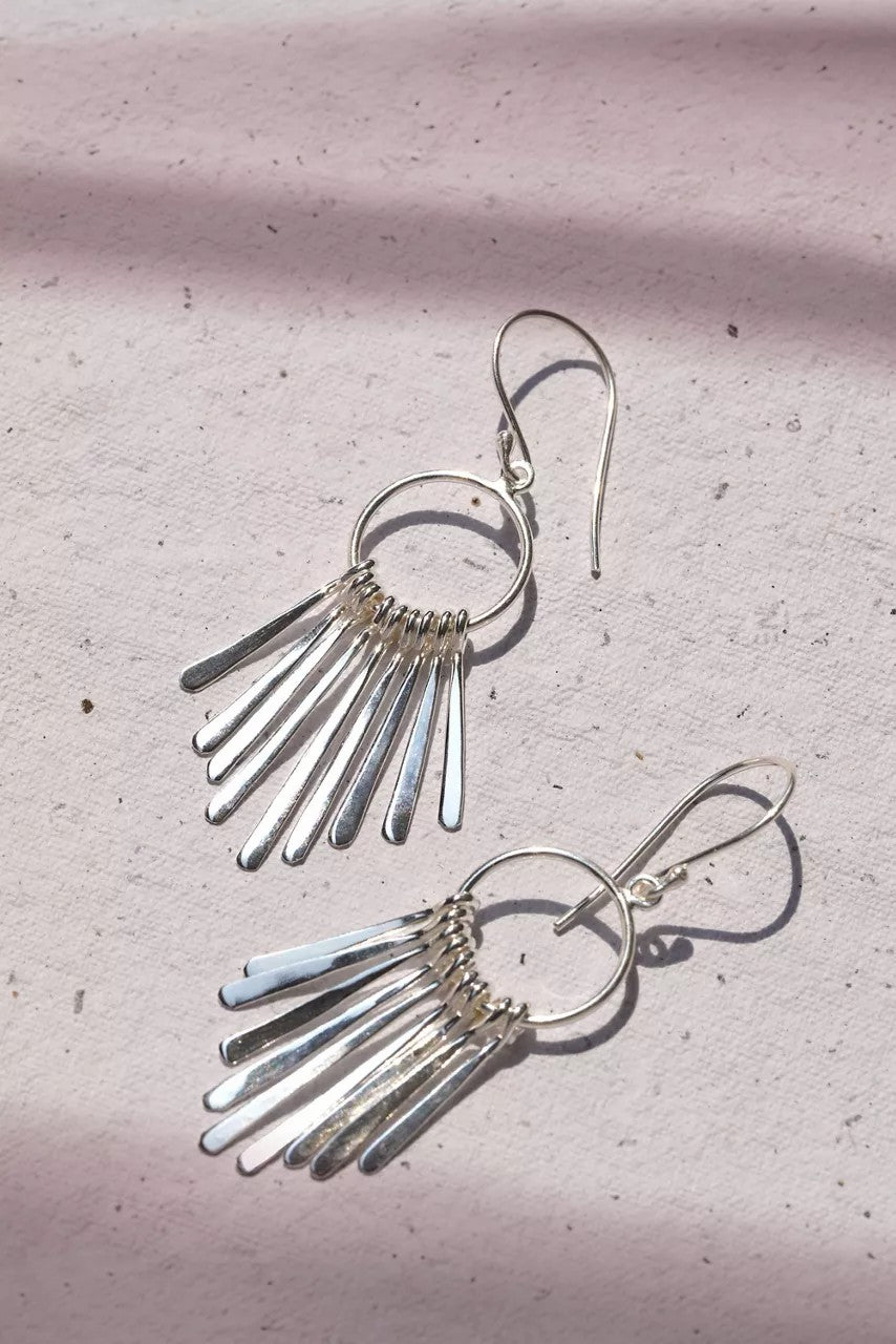 Johnny Was Women FEATHER CASCADE EARRINGS
