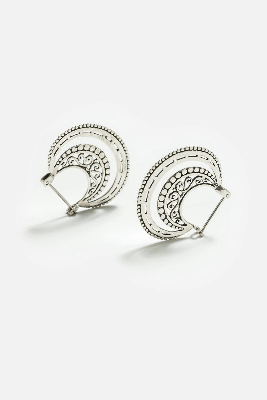 Johnny Was Women AMAZING CURVE HOOP EARRINGS