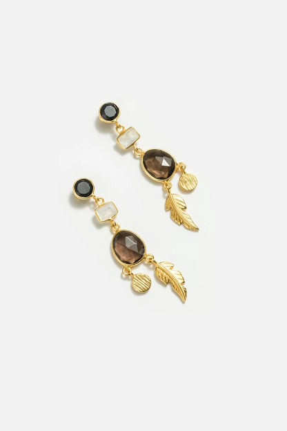 Johnny Was Women WINTER LEAVES DANGLE EARRINGS