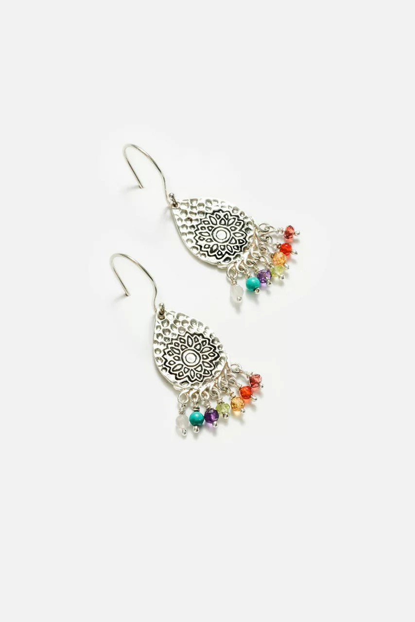 Johnny Was Women CHAKRA DROP DANGLE EARRINGS