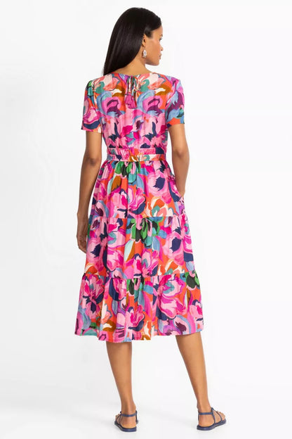 Johnny Was Women SMOCKED TIER DRESS