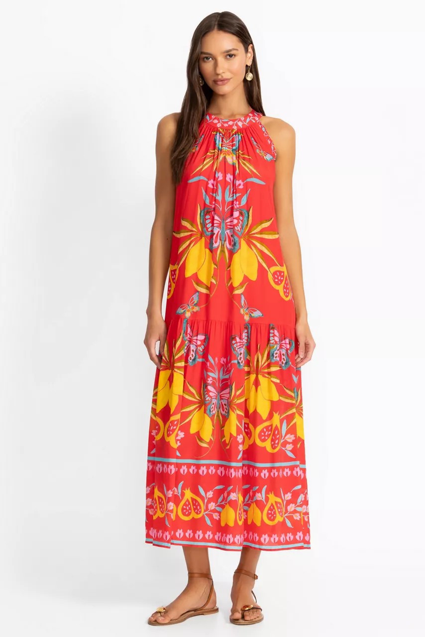Johnny Was Women RUTHIE TEA LENGTH DRESS