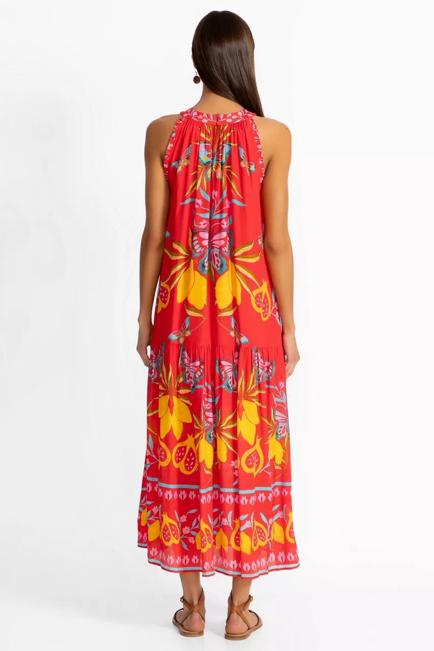Johnny Was Women RUTHIE TEA LENGTH DRESS