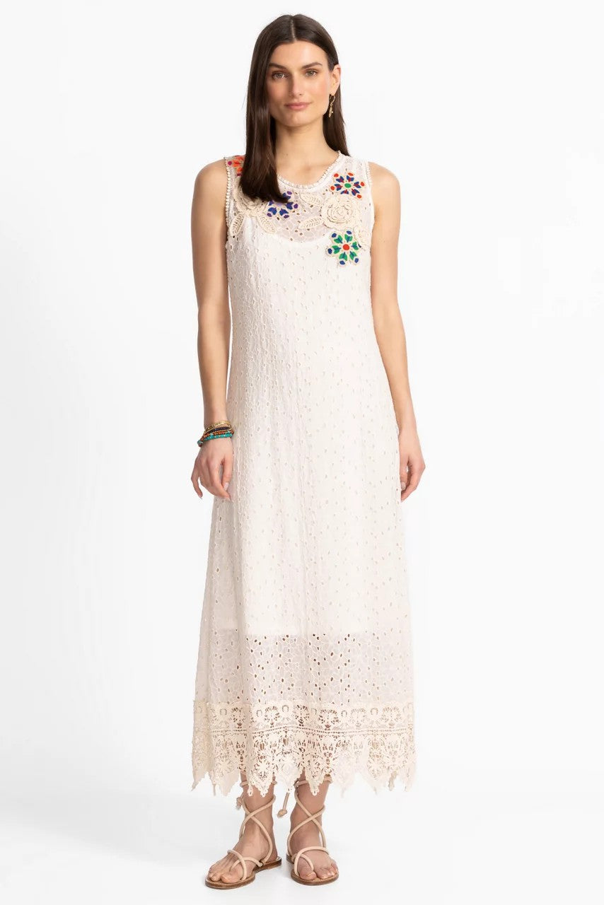 Johnny Was Women NYDIA APPLIQUE DRESS