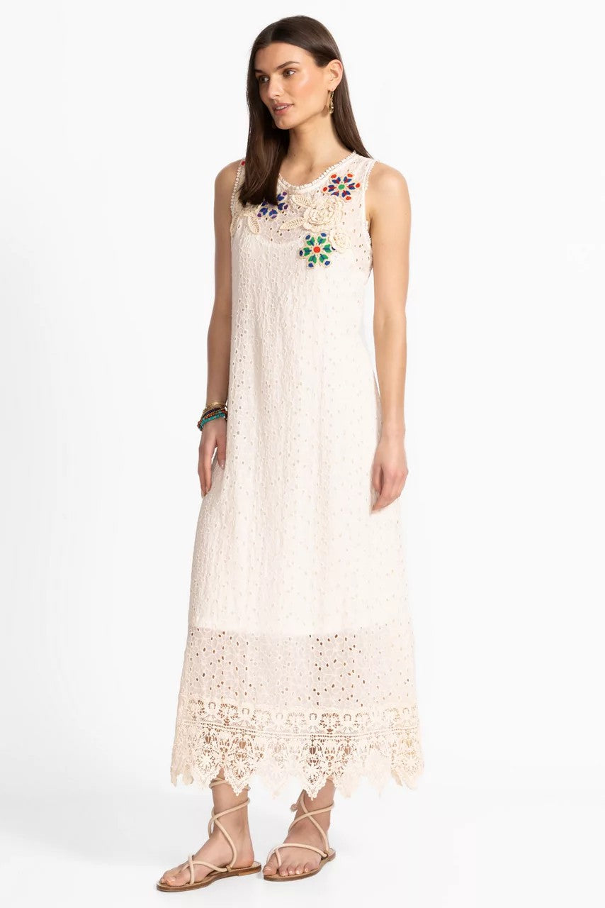 Johnny Was Women NYDIA APPLIQUE DRESS