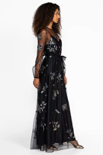 Johnny Was Women SPELLBOUND BLACK DRESS