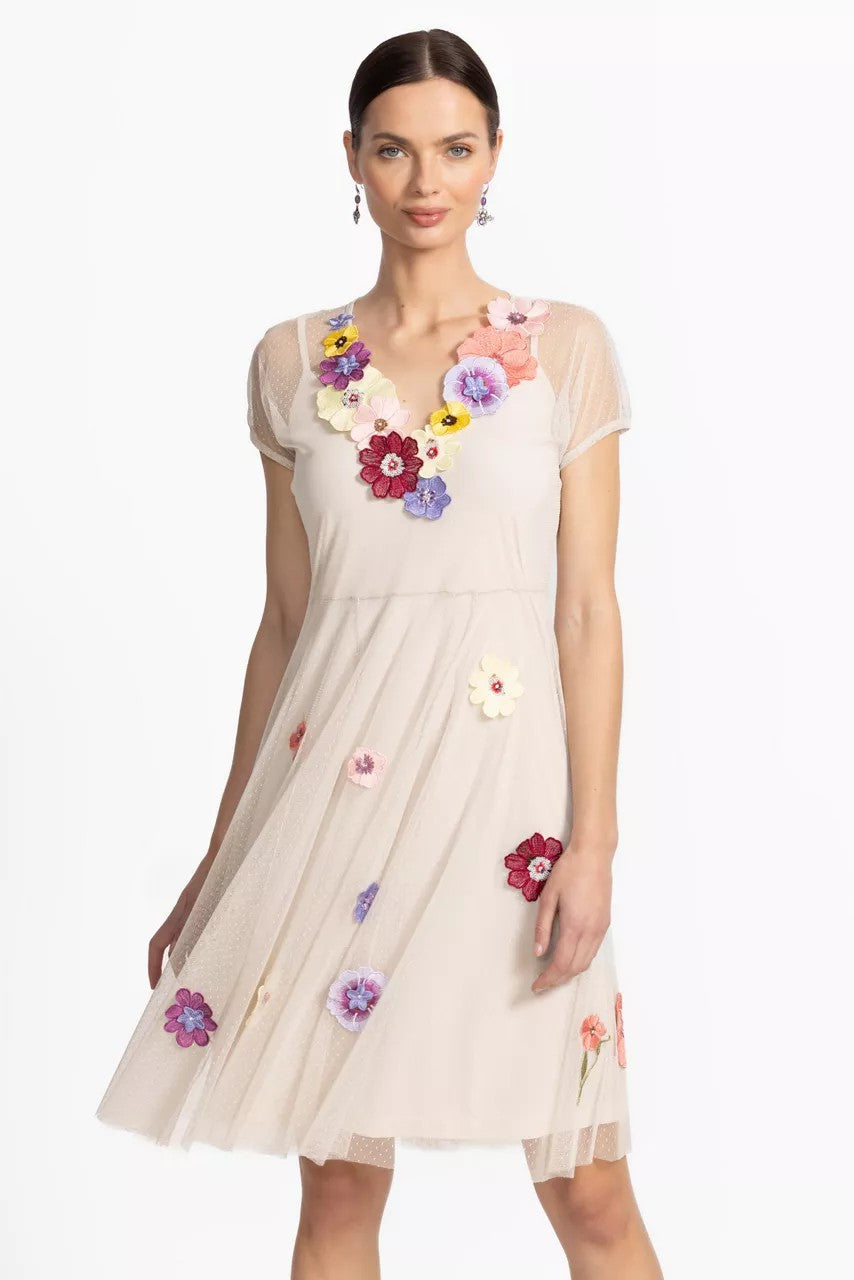 Johnny Was Women MARSHA DOT MESH DRESS