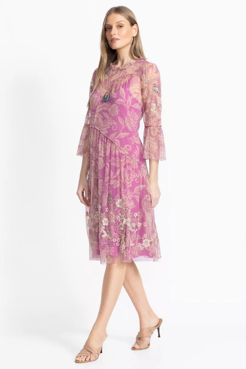 Johnny Was Women MAZZY ARCHING RUFFLES DRESS