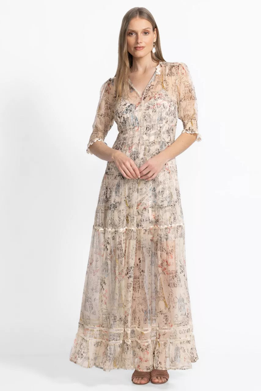 Johnny Was Women JULIA TIERED MAXI DRESS