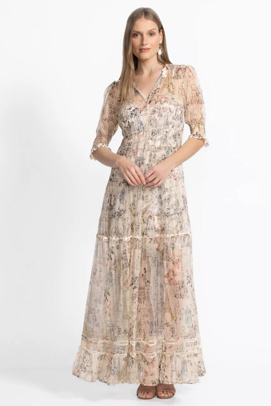 Johnny Was Women JULIA TIERED MAXI DRESS
