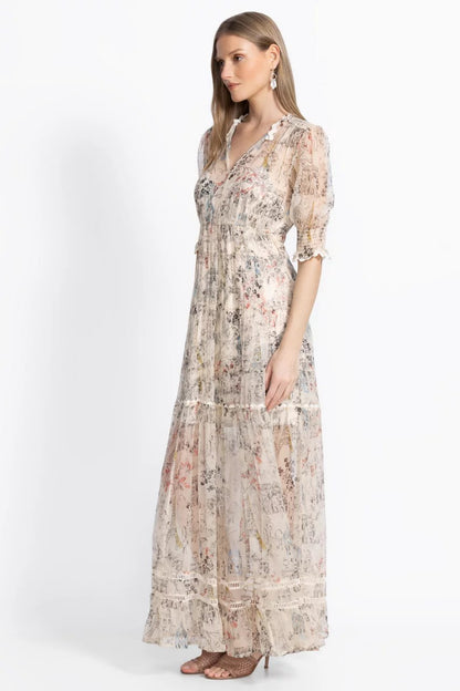 Johnny Was Women JULIA TIERED MAXI DRESS