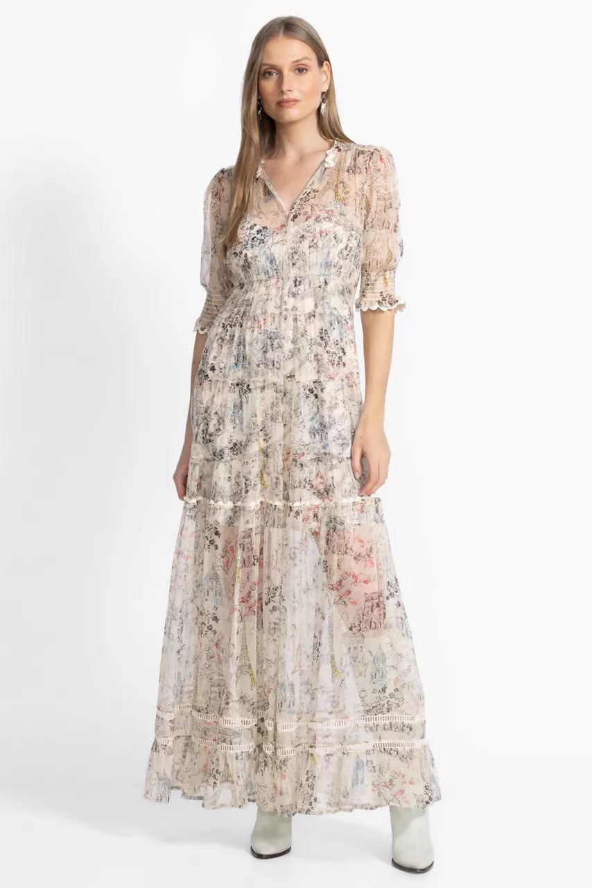 Johnny Was Women JULIA TIERED MAXI DRESS