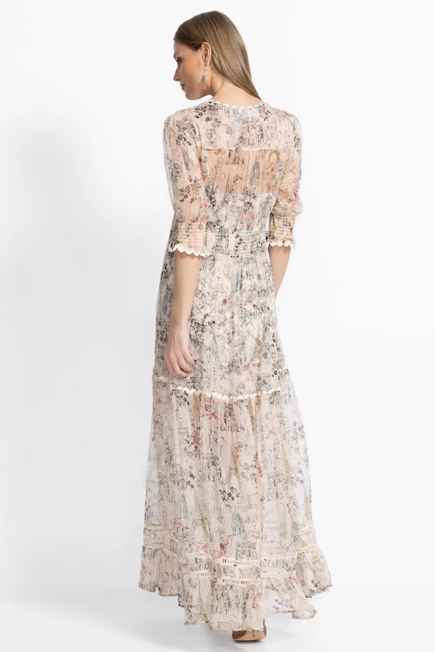 Johnny Was Women JULIA TIERED MAXI DRESS
