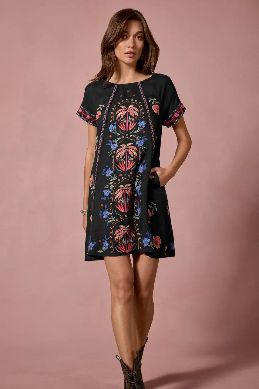 Johnny Was Women RAGLAN SEAMED DRESS