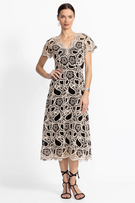 Johnny Was Women ADALINE SCALLOPED DRESS