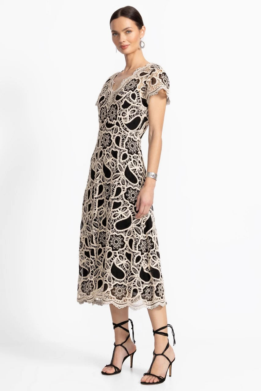 Johnny Was Women ADALINE SCALLOPED DRESS