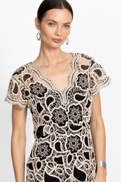 Johnny Was Women ADALINE SCALLOPED DRESS