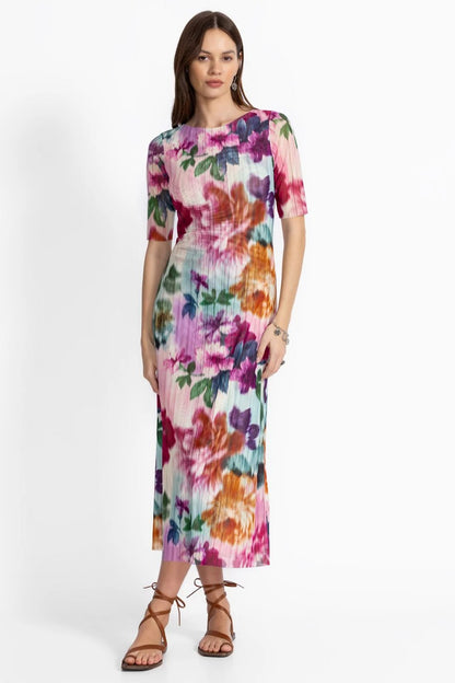 Johnny Was Women ASTRID MESH MIDI DRESS
