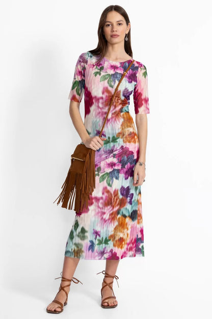 Johnny Was Women ASTRID MESH MIDI DRESS