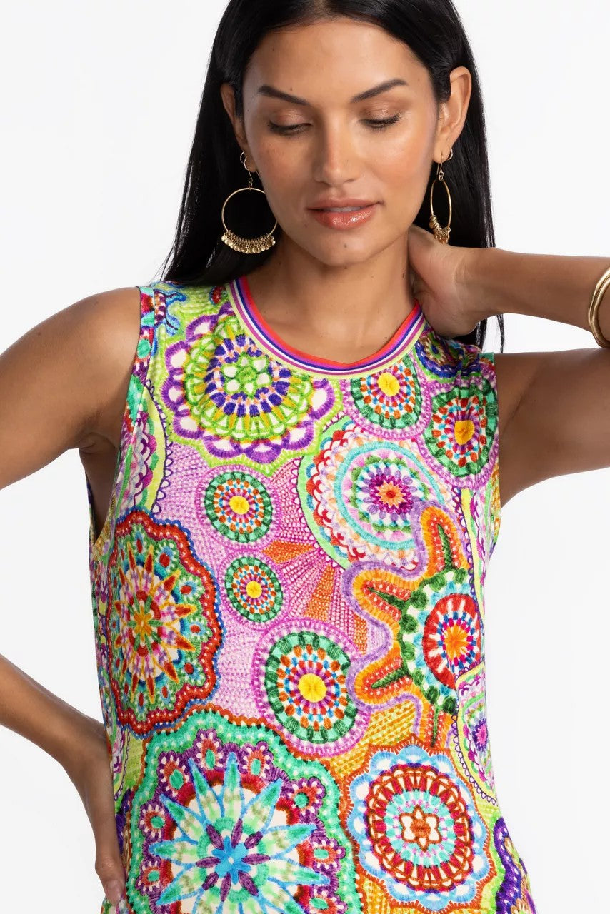 Johnny Was Women THE JANIE FAVORITE CREW NECK TANK DRESS