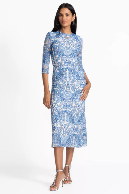 Johnny Was Women WYNIFRED MESH MIDI DRESS