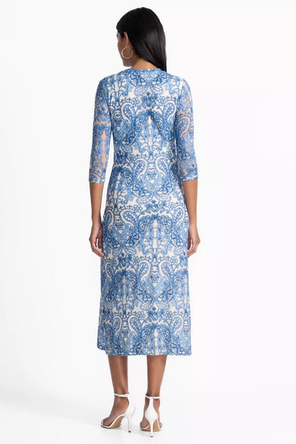 Johnny Was Women WYNIFRED MESH MIDI DRESS