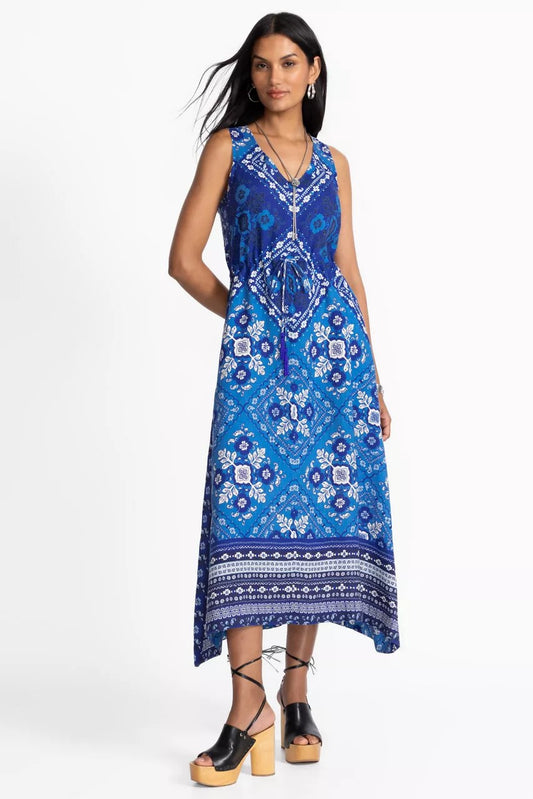 Johnny Was Women DRAWSTRING TANK DRESS